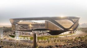 A rendering of the proposed Raiders stadium. Courtesy MANICA Architecture.