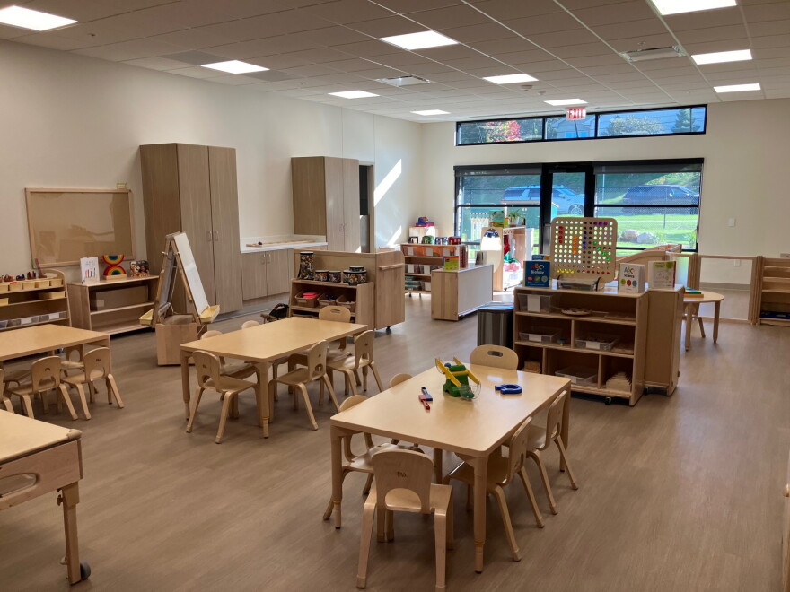 One of the 12 classrooms in the new Rock Island center, which can accommodate up to 194 children (from six weeks to 12 years old).