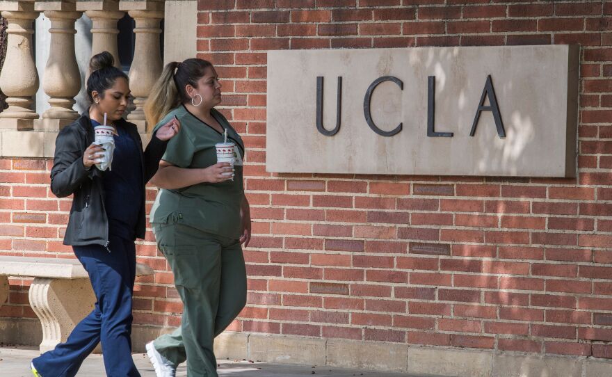 Students walk through the campus of the University of California, Los Angeles in March, 2020. UCLA tried to adopt a more holistic admissions policy after California banned race-conscious admissions, but it failed to protect the diversity of the student body.