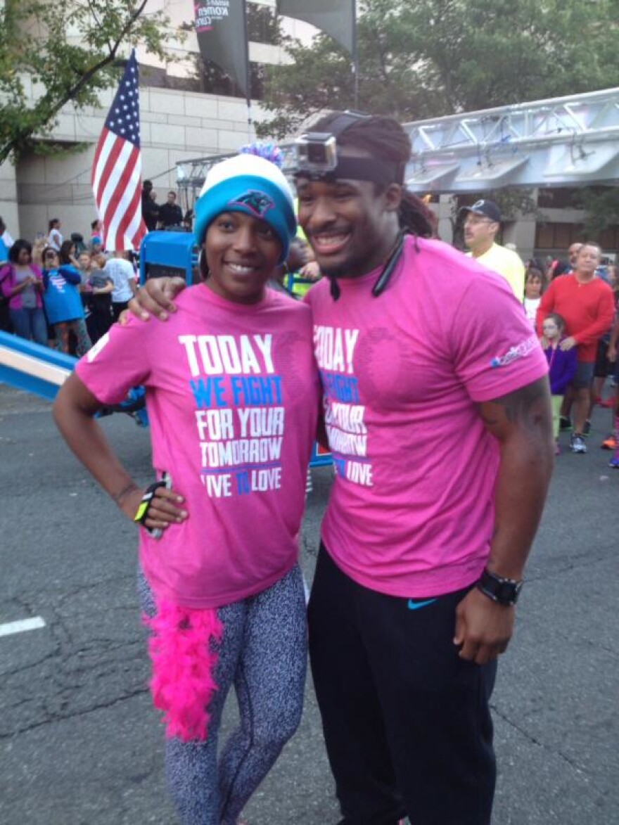 DeAngelo Williams and sister Garlanda Reed