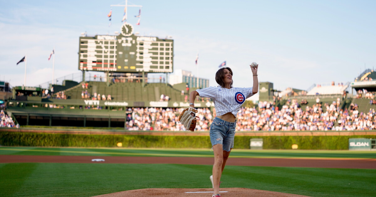 Whitney Reynolds Throws Out Ceremonial First Pitch at Wrigley Field