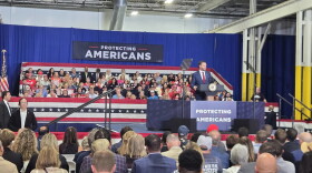 Vice President JD Vance speaks at a rally in Sterling Heights on August 31, 2026.