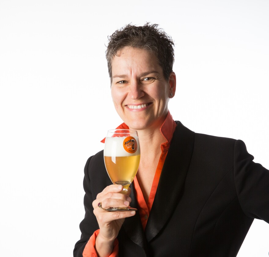 Ginger Johnson, the founder of Women Enjoying Beer, and the author of the book "How to Market Beer to Women: Don't Sell Me A Pink Hammer"