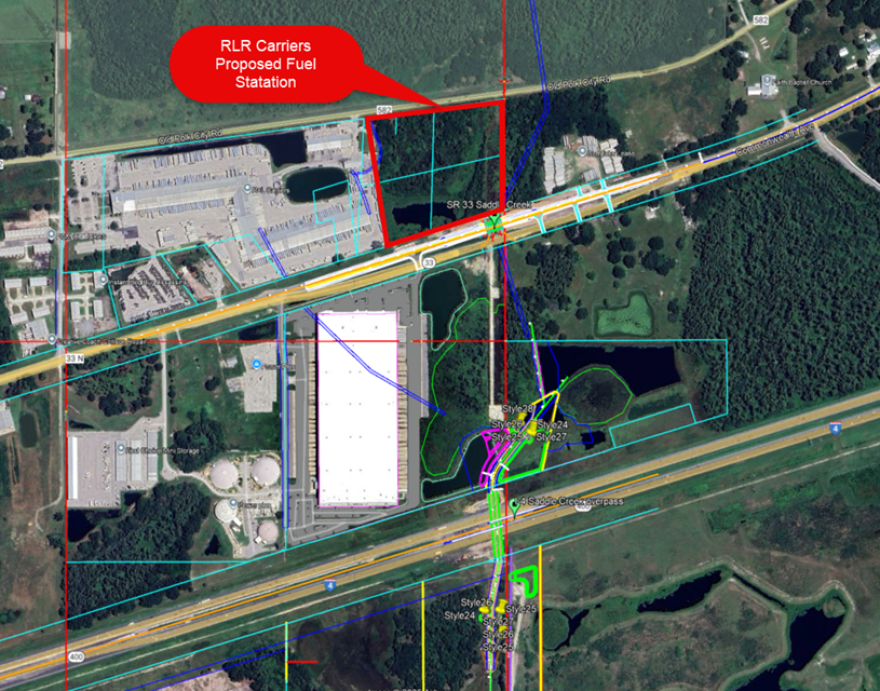 Map of the proposed development