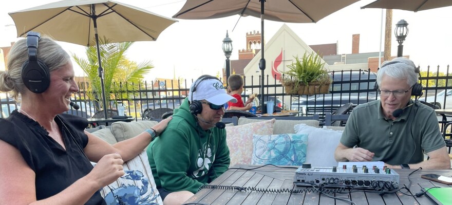 Lori Hopkins joins Coach Wright and John Coffey at A&Gs