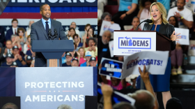 U.S. Rep. John James, left, the Republican nominee for governor, and Secretary of State Jocelyn Benson, right, the Democratic nominee for governor, will face off in the Nov. 3 general election.