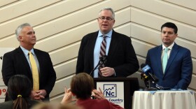 From left: Assemblyman Matt Simpson, Senator Dan Stec and Assemblyman D. Billy Jones attend 2022 North Country Chamber Legislative Forum