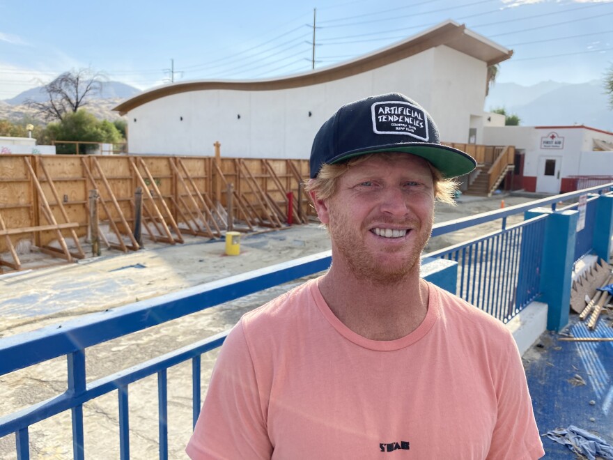 As the Palm Springs Surf Club's chief hydro officer, Cheyne Magnusson will be in charge of using a powerful pneumatic system to tailor-make waves for surfers. He likens it to being a wave DJ.