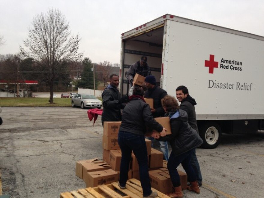 One of the United Way of Greater St. Louis' donations in the aftermath of the events in Ferguson went to providing boxes of food to area families impacted by the unrest. 