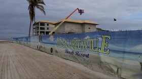 Topping off ceremonies were held Friday at the Margaritaville Beach Resort on Fort Myers Beach.