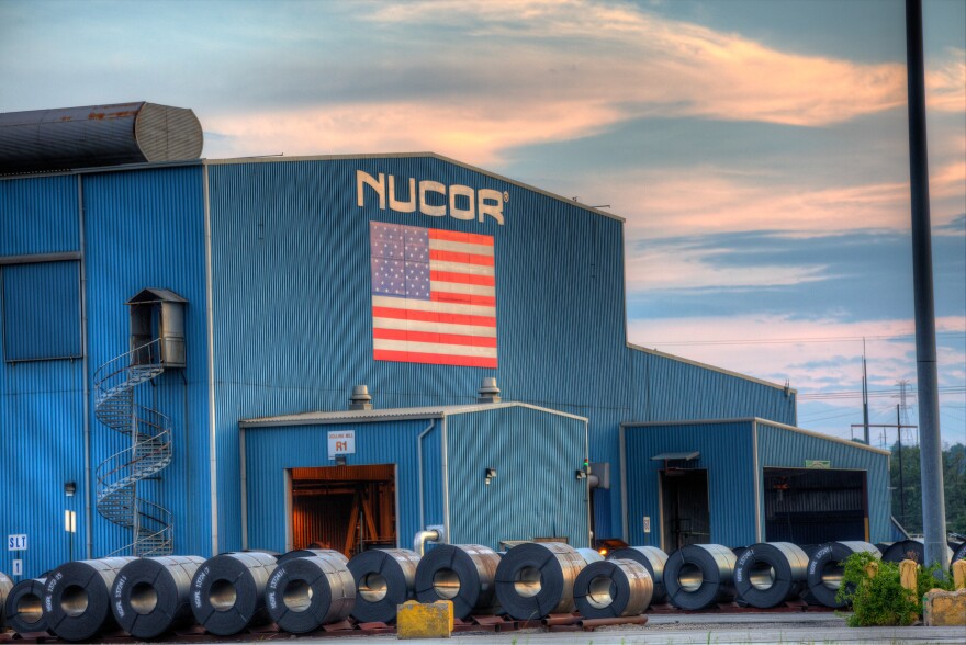 Nucor will use the federal grants to build a marine terminal similar to the one at its Gallatin location in Kentucky shown here.