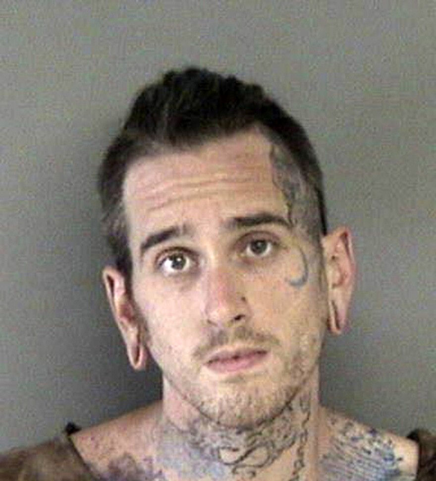 Max Harris also pleaded no contest to 36 counts of involuntary manslaughter in connection with the 2016 Ghost Ship warehouse fire. Photo released by the Alameda County Sheriff's Office.