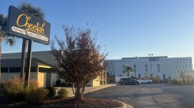 The Cheetah strip club with the newly redeveloped New Hanover County government center in the background.