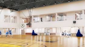 The proposed 130,000 square-foot building, would include practice and training facilities for the Indiana Pacers.