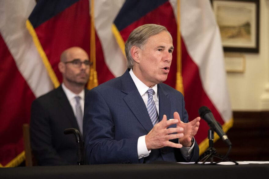 Gov. Greg Abbott announced a strike force in charge of laying steps to reopen the Texas economy at a press conference in the capitol on April 17.