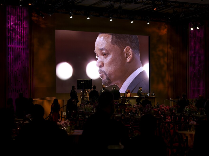 Will Smith is seen at the Governors Ball at the 94th Academy Awards at the Dolby Theatre at Ovation Hollywood on Sunday, March 27, 2022.