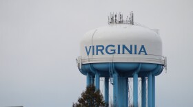A water tower in Virginia on March 5, 2024.