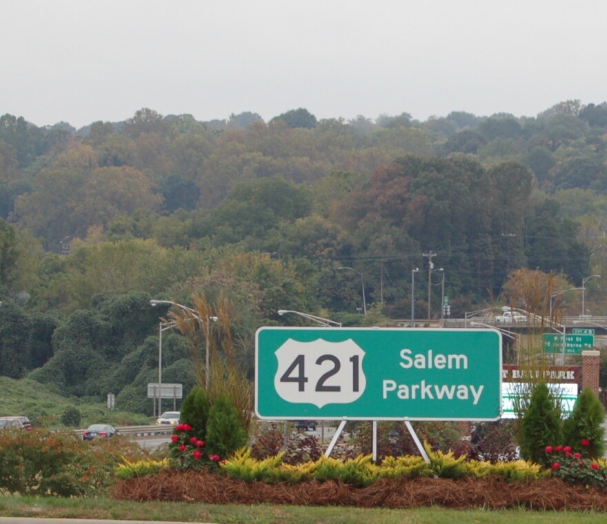 The Salem Parkway in Winston-Salem