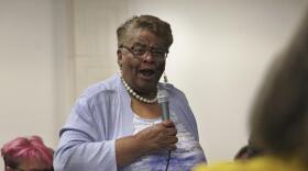 North Carolina Rep. Rosa Gill, a Wake County Democrat, speaks against a bill that would limit how racial topics are discussed in schools Wednesday, March 22, 2023, on the House floor in Raleigh, N.C.