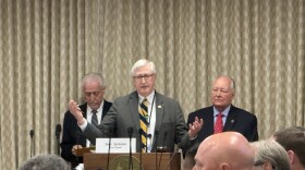 Sen. Ted Alexander, R- Cleveland, discusses a bill attempting to place a 'right to work' amendment on voters' ballots in November. Alexander is a primary sponsor of the legislation, which would try to place in the constitution a policy that has been state law for nearly 80 years.