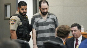 Daniel Perry, who was convicted of murdering Garrett Foster during a Black Lives Matter protest in 2020, arrives for his sentencing hearing in Austin on Tuesday.