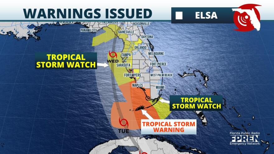 Tropical Storm Watches and Warnings