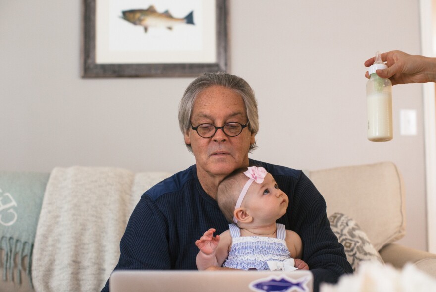 "I feel a little bit, when I think about grandkids, like a shell of myself," Greg said before his granddaughter Adeline was born. "So it's kind of bittersweet."