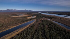 Onion Portage, a critical migration route for the Western Arctic Caribou Herd along the Kobuk River near Ambler, Alaska, is visible, Sept. 30, 2025.