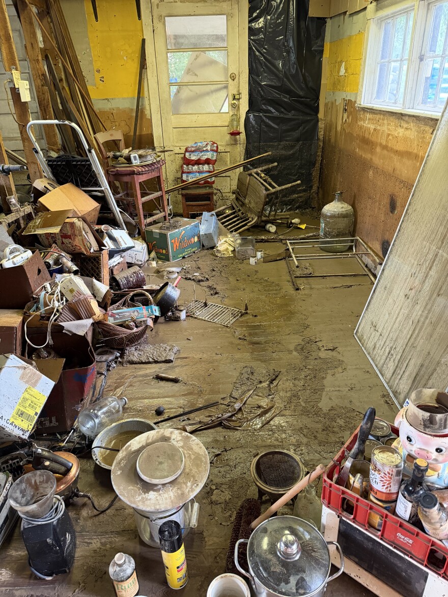 JoAnn Franklin said, despite the flood wrecking her family's home near Lesterville, she and her husband were determined to reopen their float business on the Black River.
