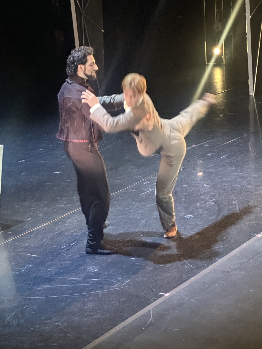Tigran Sargsyan (left) stars as Dracula in the State Street Balet production of Dracula, A Dark Shadow.