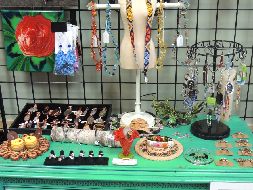 Products for sale at the Alaskan Artisans and Crafters Guild.