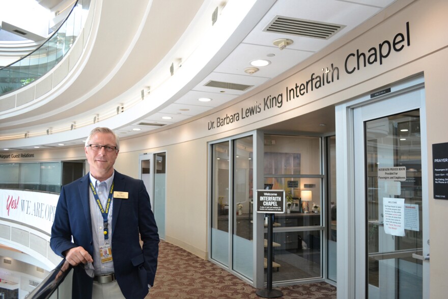 Blair Walker, executive director of the interfaith chapel at Atlanta’s Hartsfield-Jackson International Airport, introduced meditation sessions last fall for passengers and employees to help with pandemic-related anxiety.&#13;
