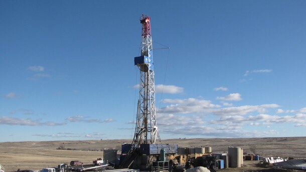 An oil and gas rig in Converse County. Recent statistics show the energy industry added jobs in 2022 but still lags behind pre-COVID figures. Other sectors, such as leisure and hospitality and professional and business services added some of the most jobs last year.