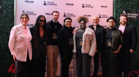 New members of the Recording Academy’s Texas chapter pose on the red carpet Dec. 10 at the Granada Theater.