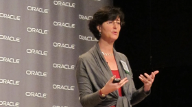 Ruth Halpern speaks at the tech company Oracle.