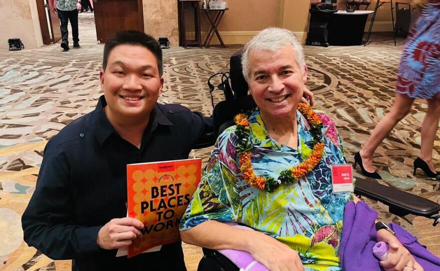 Randy Wong and José at the Best Places to Work celebration in 2023.