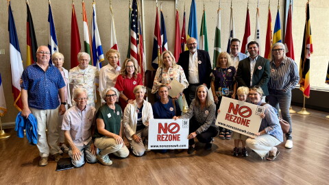 District 13 residents waited five hours to speak on the Walnut Hill zoning case on August 25 but the item was deferred until September.