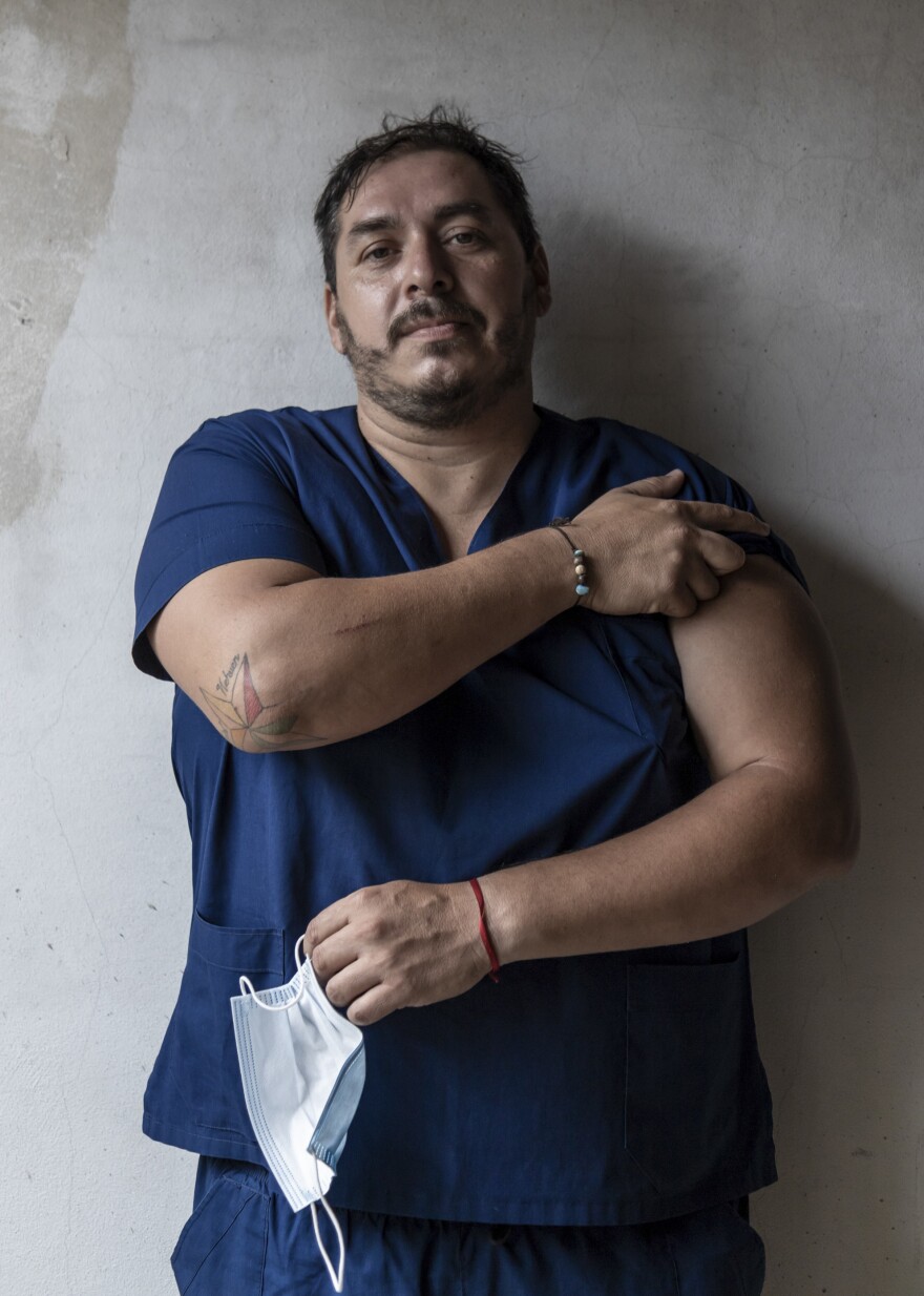Ivan Martin Burnes is a nurse at the Lucio Melendez Hospital in Adrogué just south of Buenos Aires. He says debate about the effectiveness of the Sputnik V shot misses the point and that Argentina has to use the vaccine it's got.