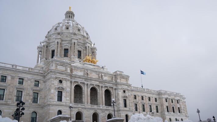 The Minnesota State Capitol on the first week of the legislative session, Feb. 19, 2026.