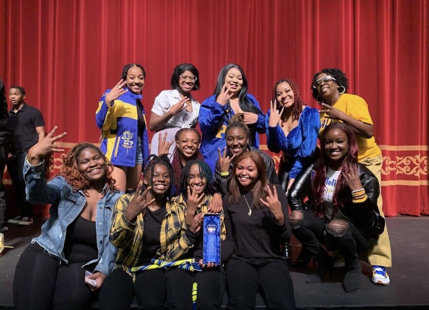 Sigma Gamma Rho Sorority, Inc. was one of the winners of the 2022 Homecoming Step Show.