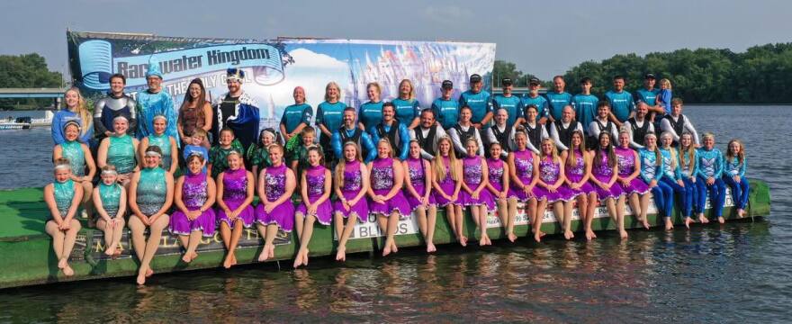 Backwater Gamblers has a total of about 70 members (ages 3 to 70), with a core group of 30-40 who perform every Sunday and Wednesday nights during the summer.