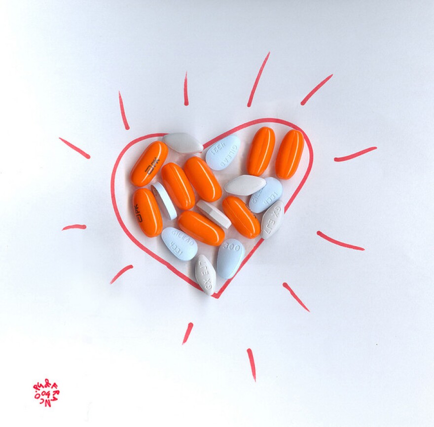 Antiretroviral drug illustration