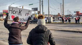 Teachers, students, and the community rallied for the school in February.