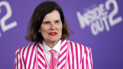 Paula Poundstone poses at the premiere of the film "Inside Out 2" at the El Capitan Theatre, Monday, June 10, 2024, in Los Angeles.