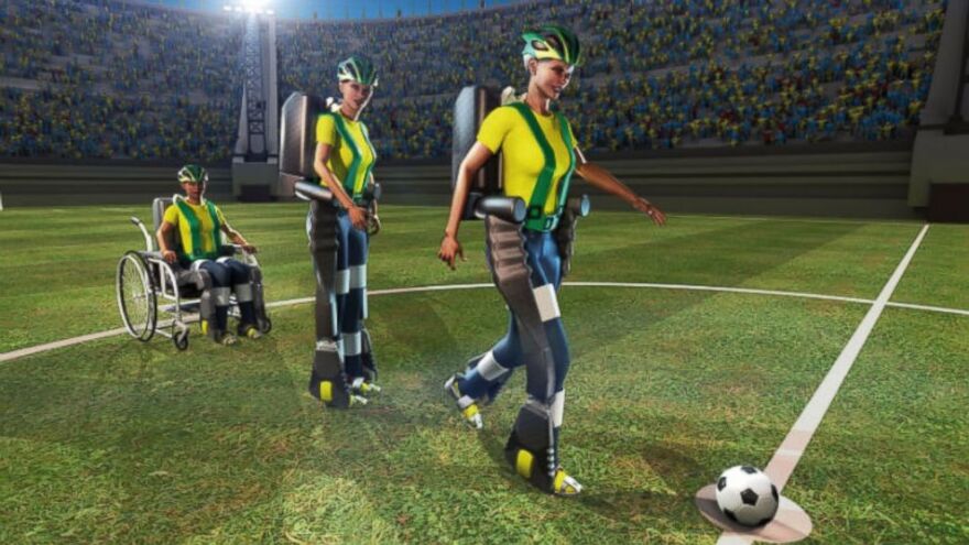 A teen wearing an exoskeleton will kick off soccer's biggest event.