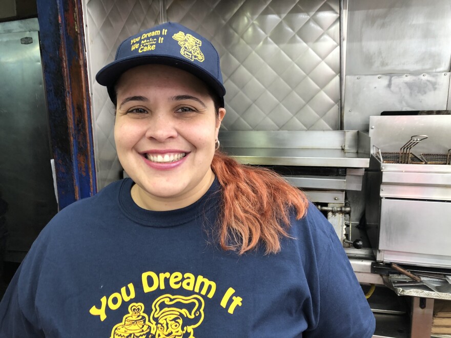 Betsy Leyva is co-owner of a Brooklyn, N.Y., bakery that has an online-only restaurant, with deliveries by Uber Eats.