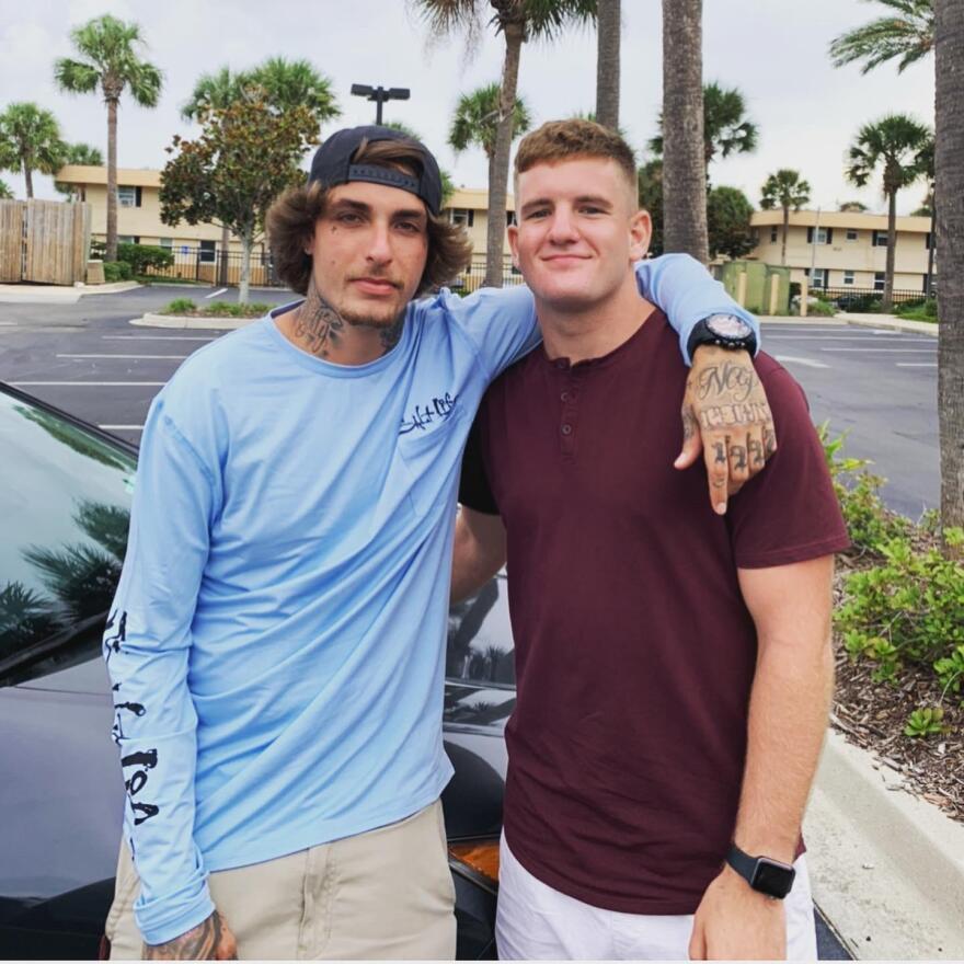 Kevin Ferren, left, went into recovery for drug use during the COVID-19 pandemic.