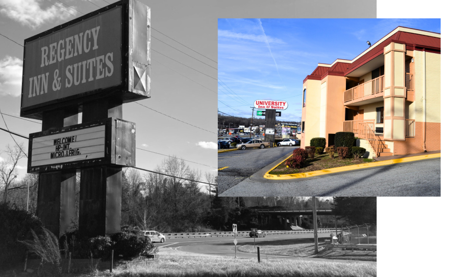 “Sold on a Promise” is a special two-part investigative series jointly produced by WFDD, BPR News, and CityView that explores the failed attempts of public-private partnerships to provide more than 500 units for homeless people in North Carolina. (Image courtesy Amy Diaz/Stephanie Rogers)