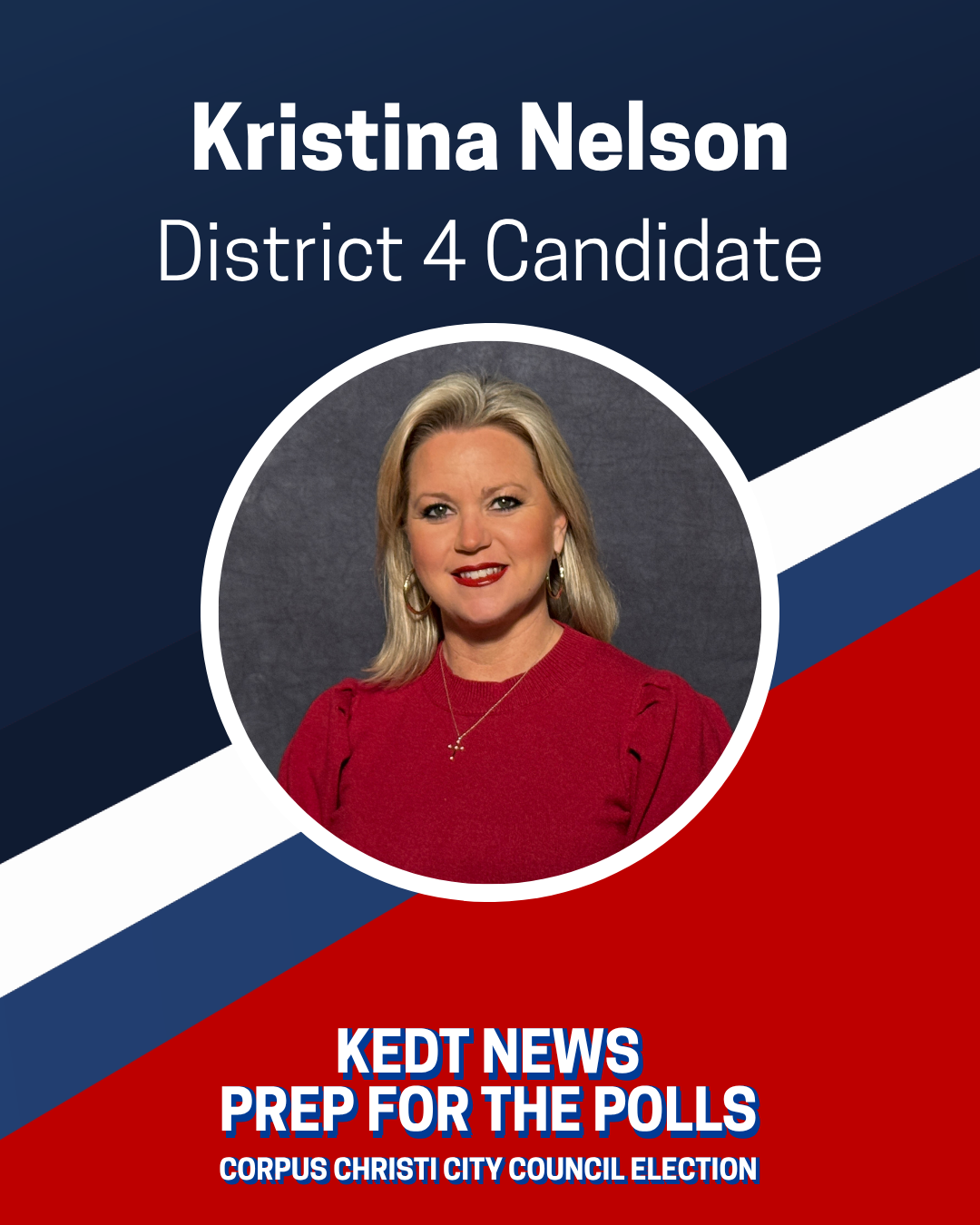 Dr. Kristina Nelson District Four City Council candidate graphic