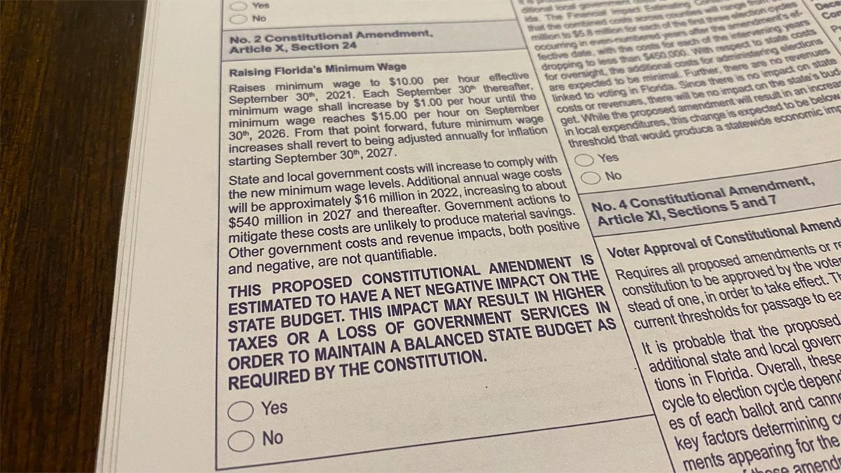 Florida Pollster Credits New Change To Tight Margin Of Victory For Minimum  Wage Proposal | WFSU News